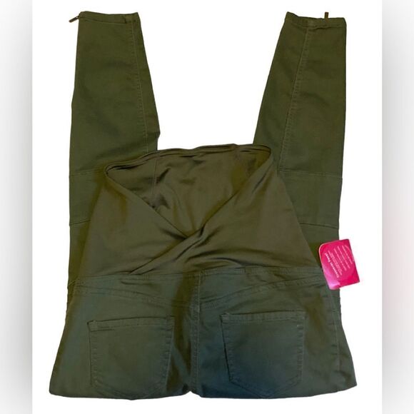 Isabel Maternity Army Green ankle Jeans NWT - Picture 5 of 7